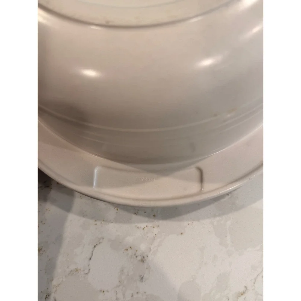 Vintage Tupperware Ultra 21 Almond 2Qt Casserole Dish with Steamer Insert 1740-1